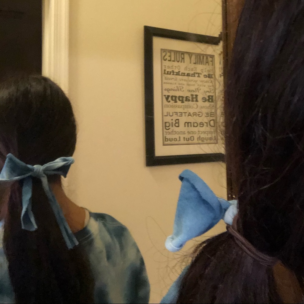 tie dye hair bow